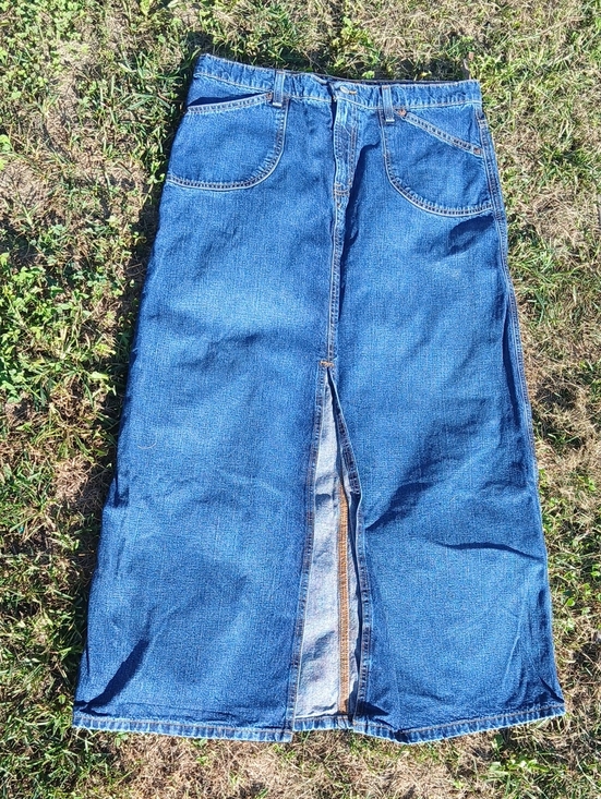 Polo Ralph Lauren Dresses & Skirts - Vintage 90s Polo Ralph Lauren Maxi Jean Skirt Denim A Line